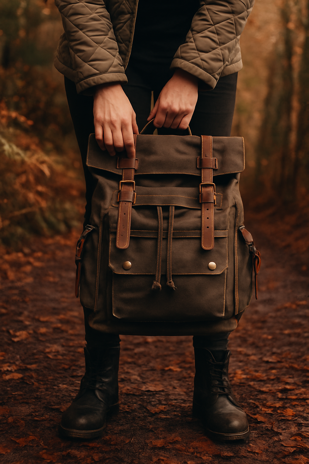 VINTAGE CANVAS BACKPACK | BROOKSTONE