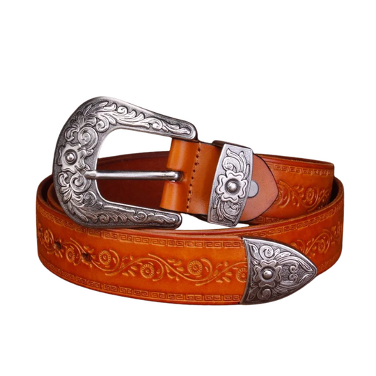 THE ARROYO | ENGRAVED LEATHER BELT