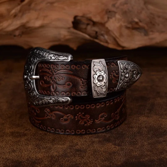 THE ARROYO | ENGRAVED LEATHER BELT