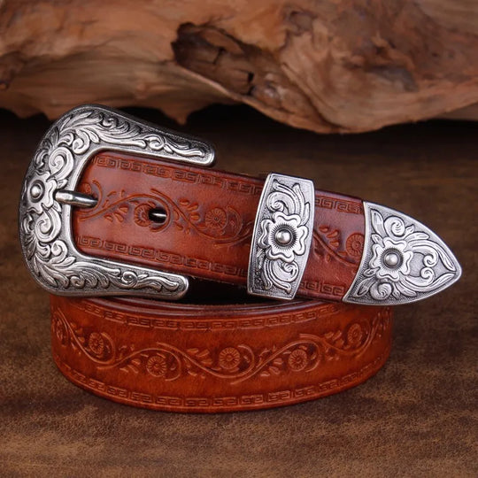 THE ARROYO | ENGRAVED LEATHER BELT