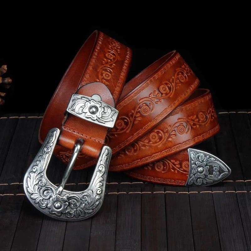 THE ARROYO | ENGRAVED LEATHER BELT