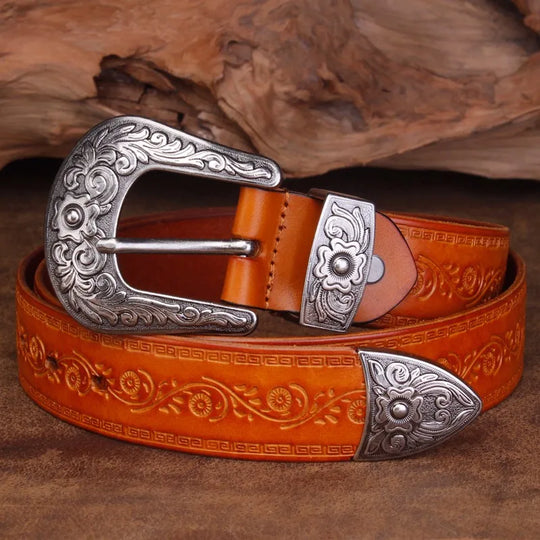 THE ARROYO | ENGRAVED LEATHER BELT