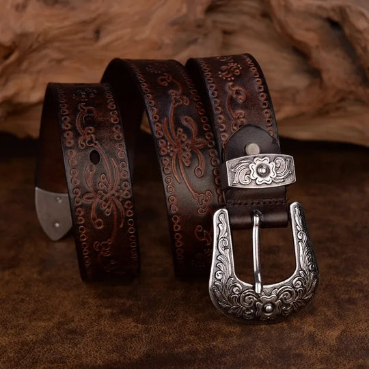 THE ARROYO | ENGRAVED LEATHER BELT